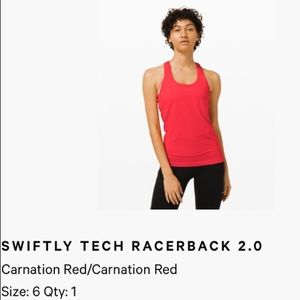 Brand new lululemon swiftly tech racerback 2.0.
